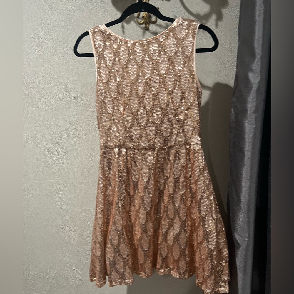 Elegant Sequin Lace Dress